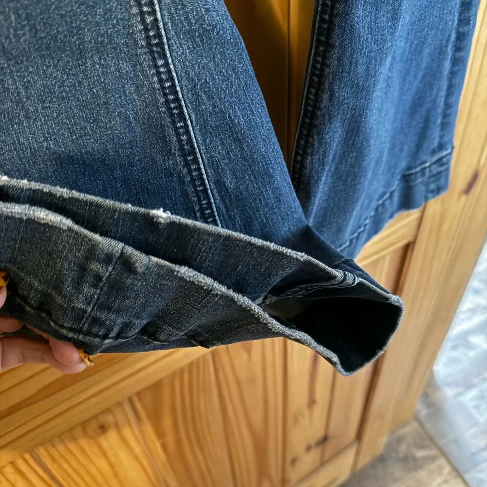 Rock & Roll Cowgirl Dark Blue Flare Jeans - Picture 4 of 6